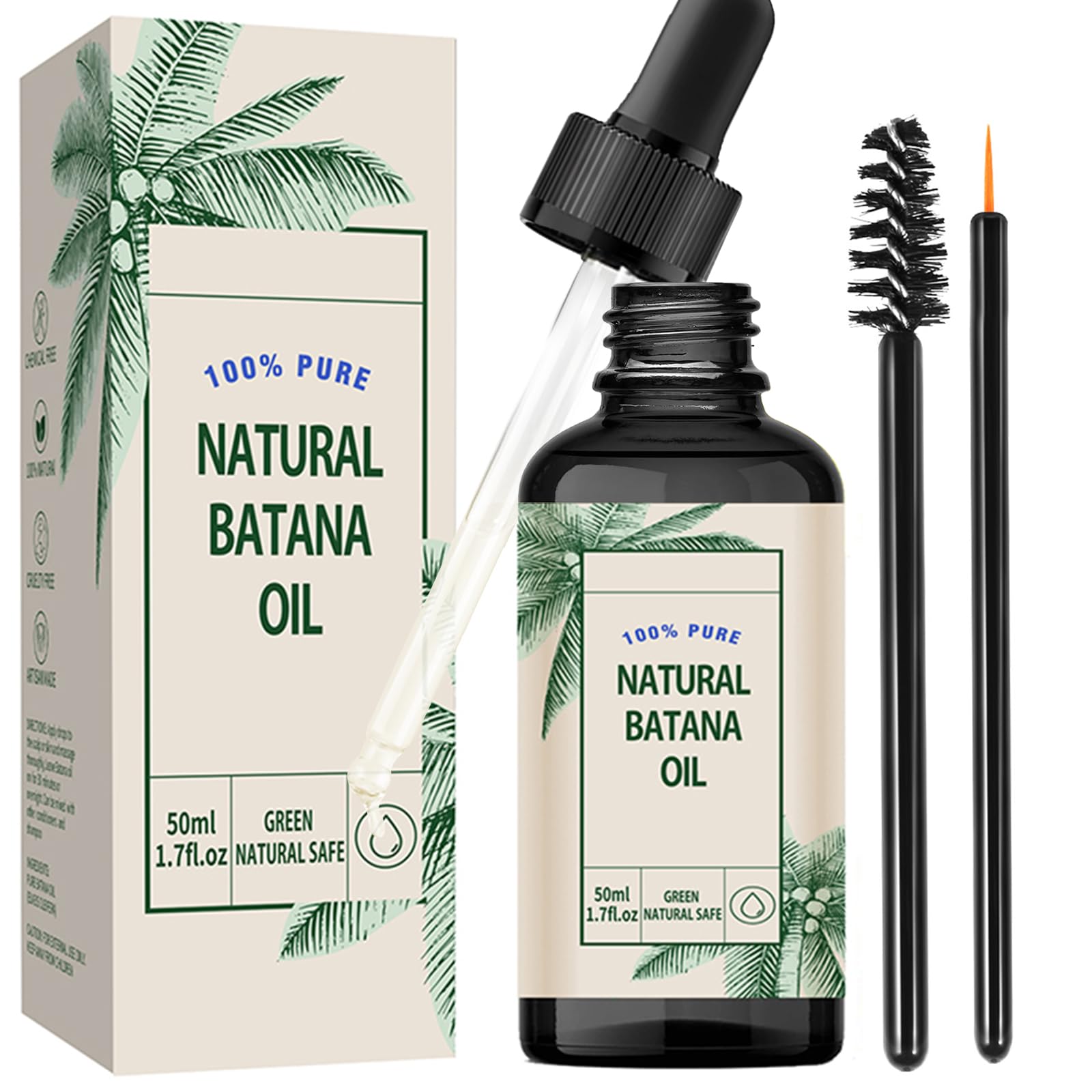  Batana Oil per crescita dei capelli 50ML per capelli fini, secchi e fragile
| Batana Oil contro caduta dei capelli per 