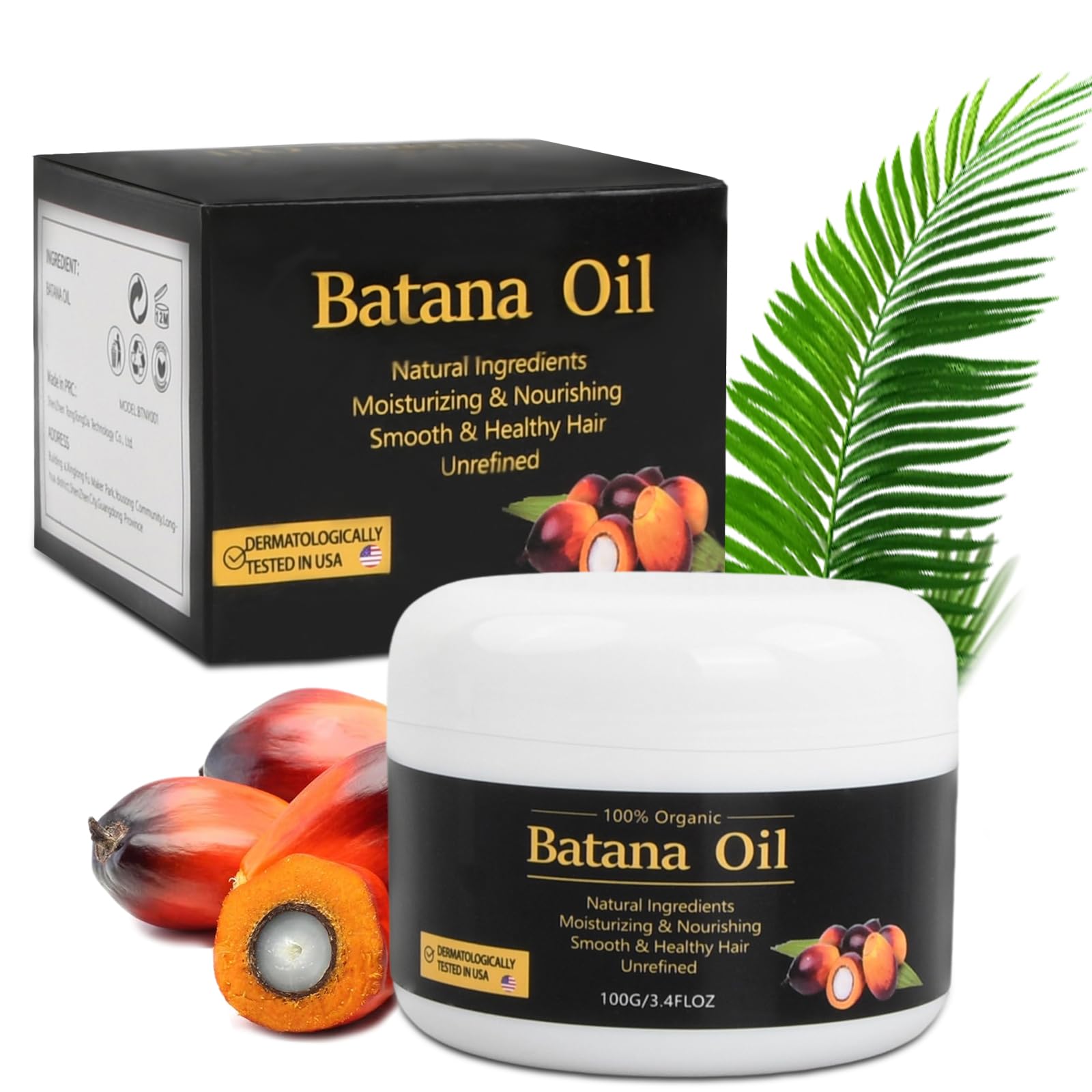  Batana Hair Growth Treatment 100ml - Crema Condizionante Alta Qualità per Crescita dei Capelli
| Batana Oil Organic Cre