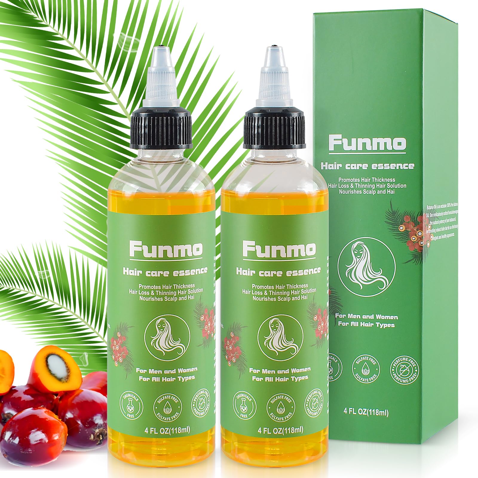  2 Pezzi Olio Per I Capelli Batana - Naturale Ed Efficace per Crescita e Rigenerazione dei Capelli - 118ml
| Olio Per i 