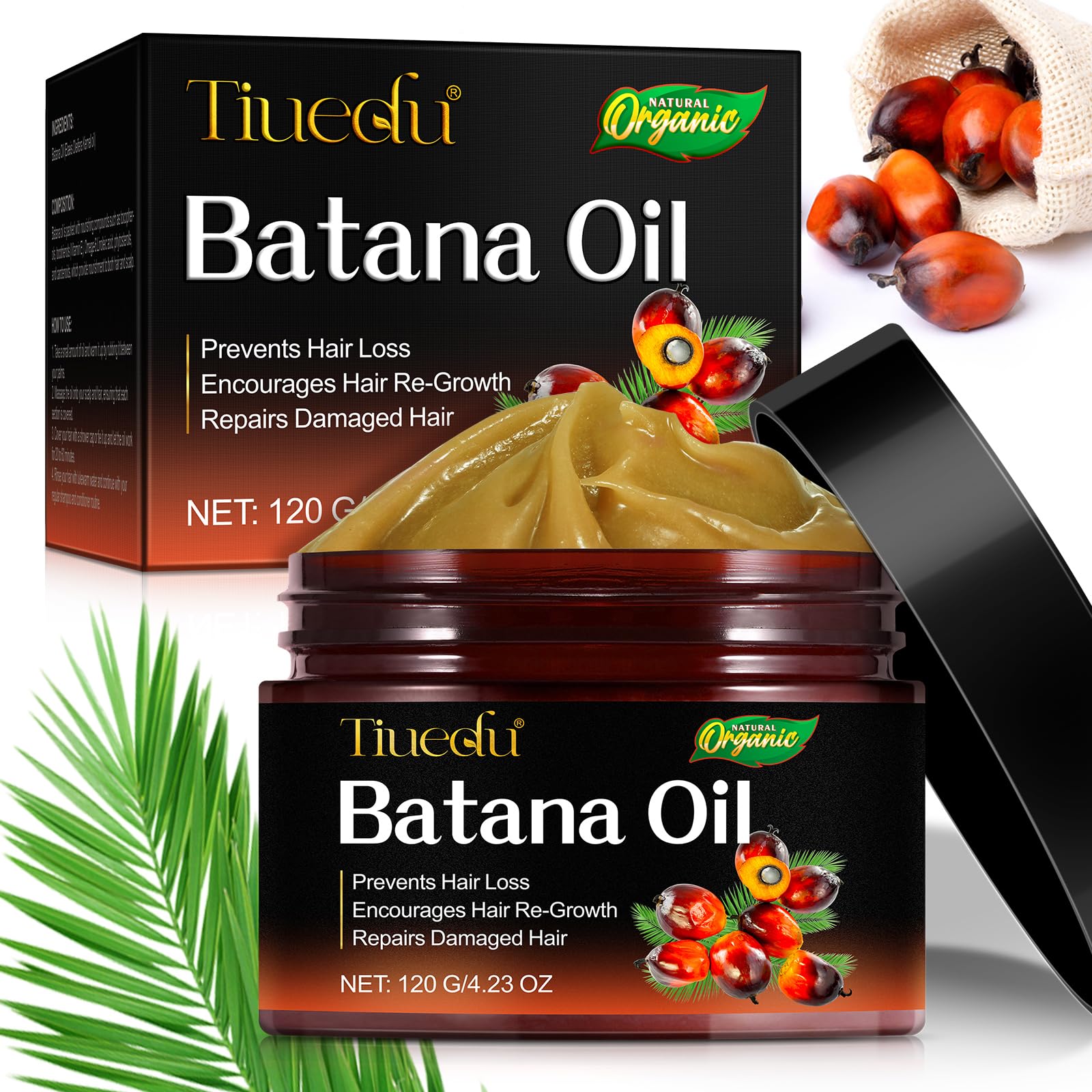  Batana Oil per Capelli per Crescita, Puro e Naturale per Crescita dei Capelli, Ritorna i Capelli Danneggiati, 120g
| Ba